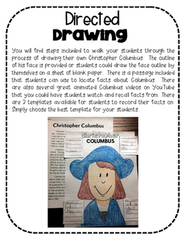 271x350 Christopher Columbus Directed Drawing By Colleen Alaniz Tpt