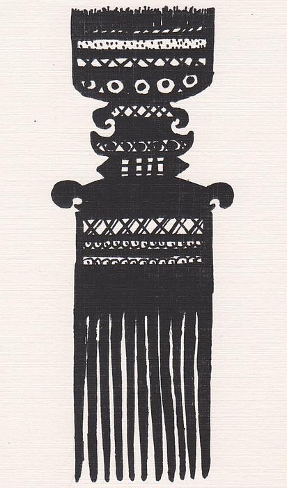 412x700 Hair Comb Ornament Drawing By Mia Alexander