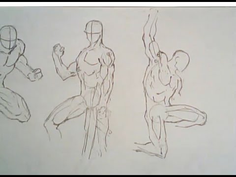 480x360 How To Draw Male Poses (Comic Book Style)