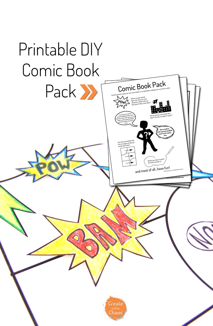 736x1128 Printable Diy Comic Book Pack And Drawing Resources