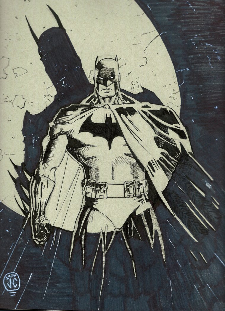 760x1050 Batman Comic Drawing By Jessecarlsteen