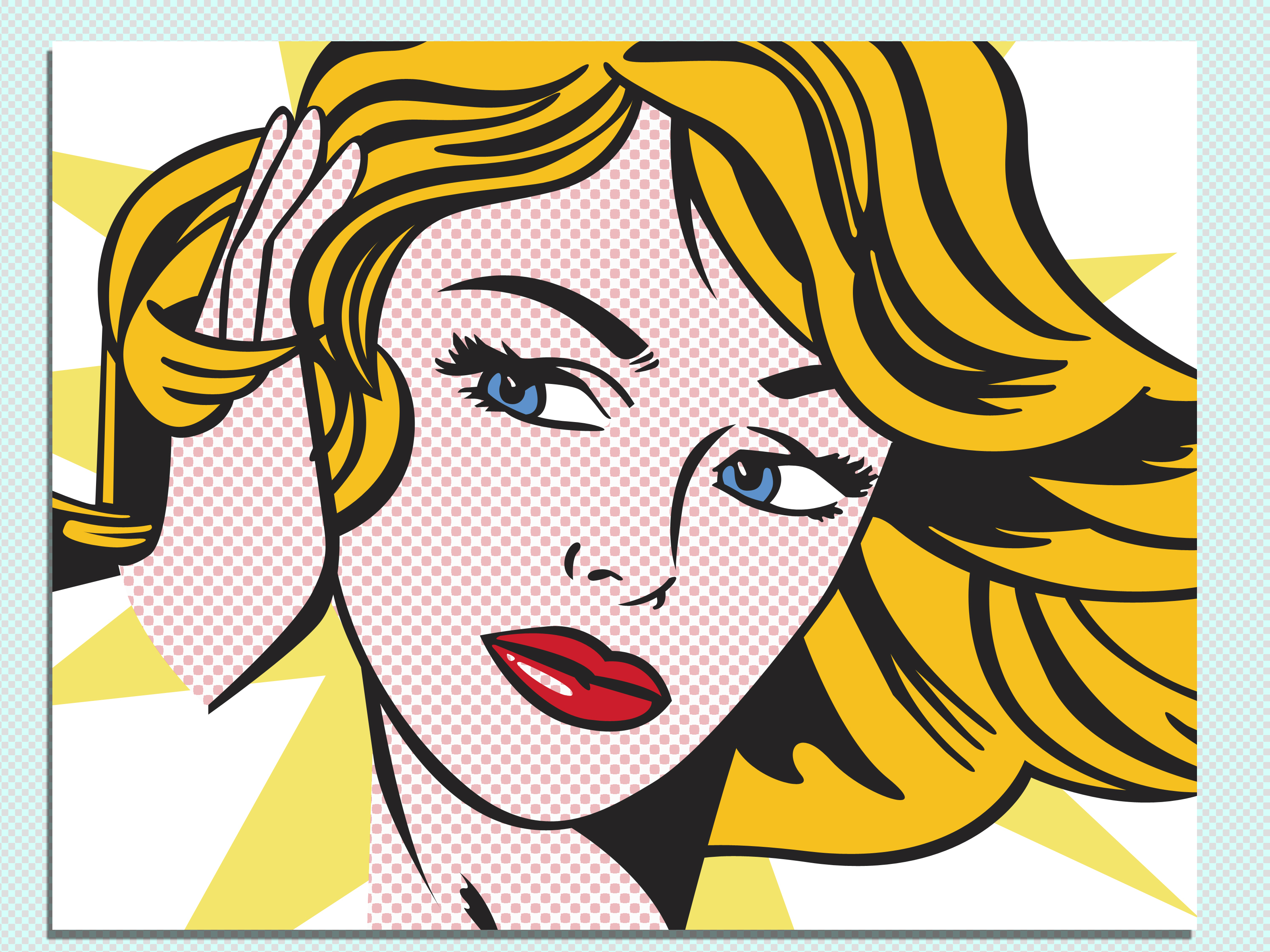 3200x2400 Female Face Comic Emotions Drawing