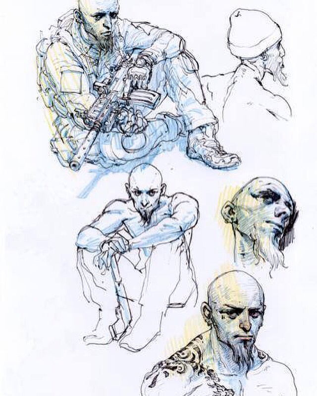 640x799 Spy Games, Roughs. Comics