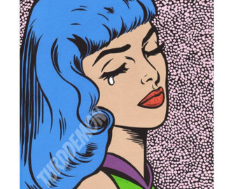 340x270 Girl Crying Comic Etsy