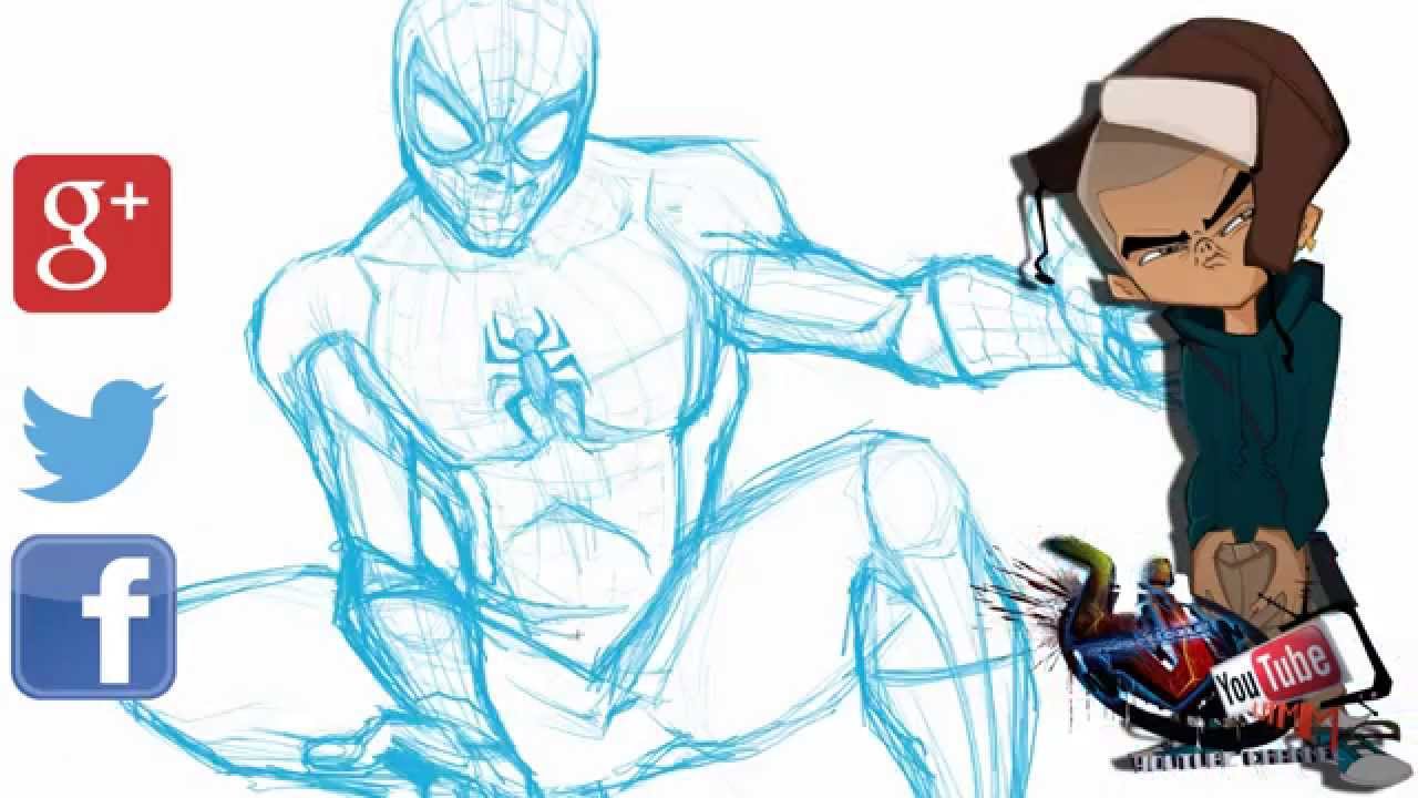 1280x720 Lj Speed Art Sessions How To Draw Spiderman Cartooncomicdrawing