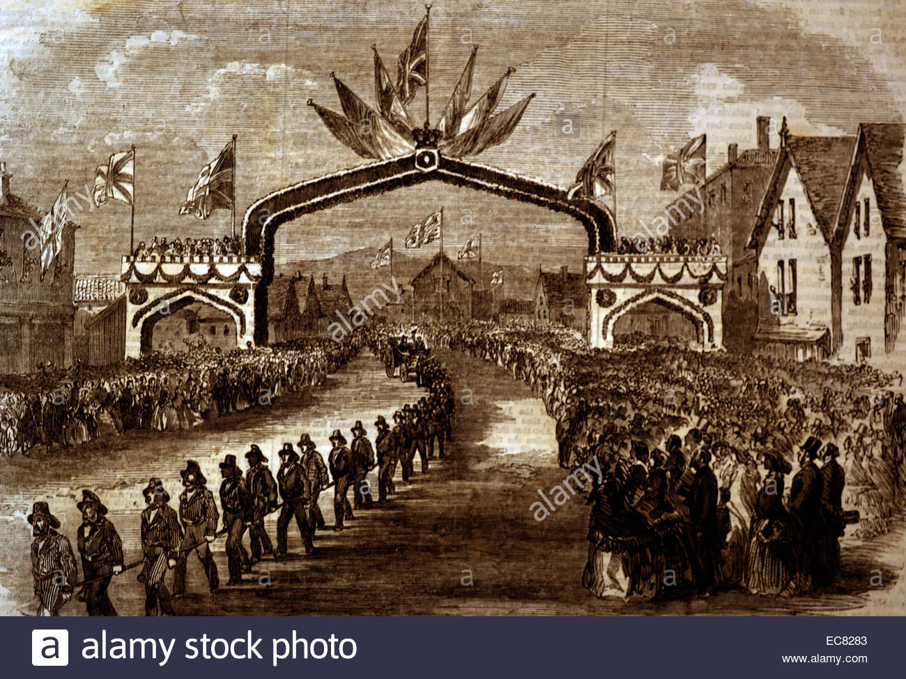 1300x974 The Members Of The Fire Companies Drawing The Prince Of Wales