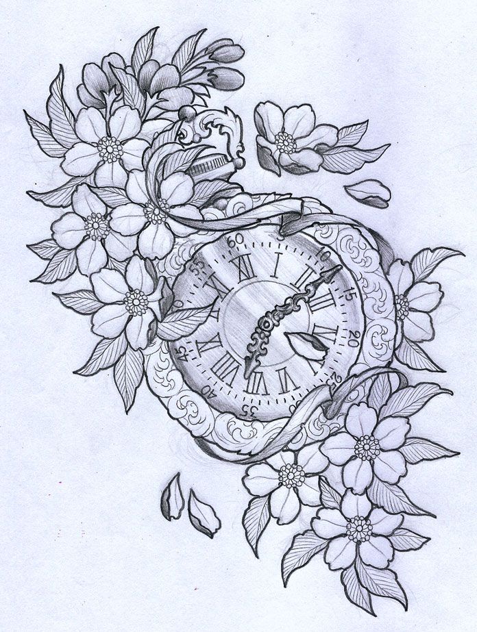 Compass Clock Drawing at GetDrawings | Free download