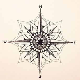 306x306 Mandala Compass