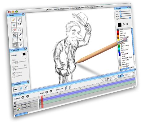 468x397 Pencil Is An Animationdrawing Software For Mac Os X, Windows,