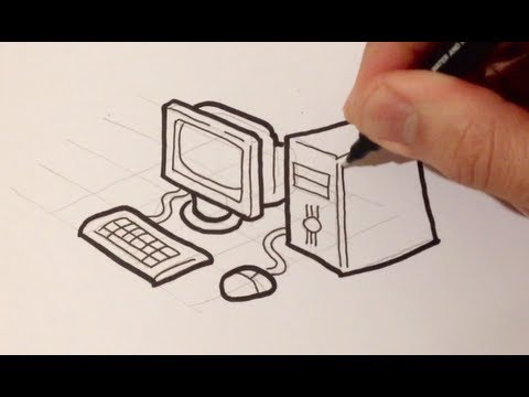 480x360 Drawing A Cartoon Pc Personal Computer