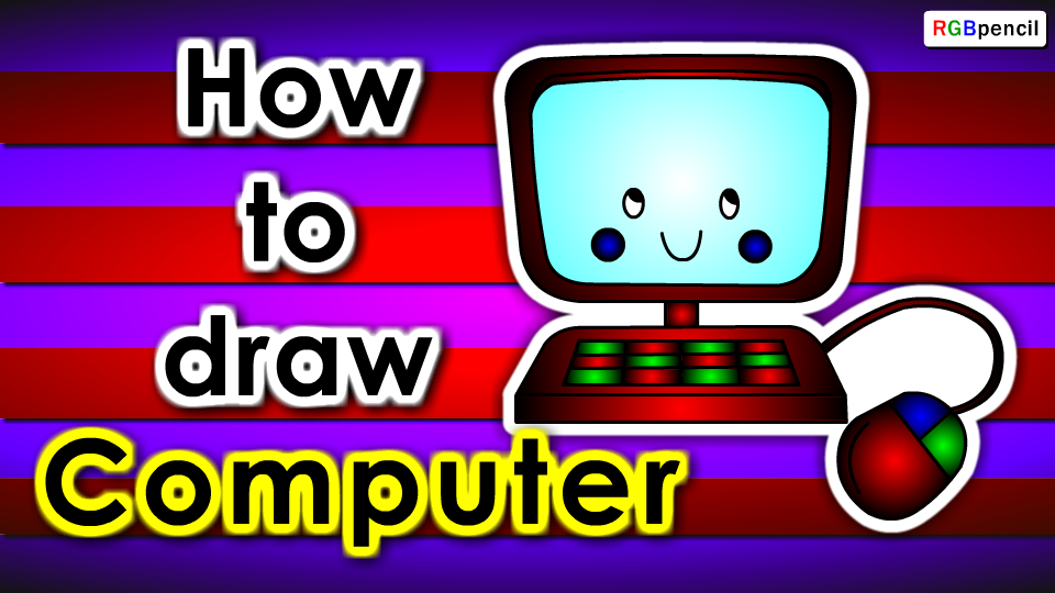 960x540 How To Draw Computer For Kids Step By Step