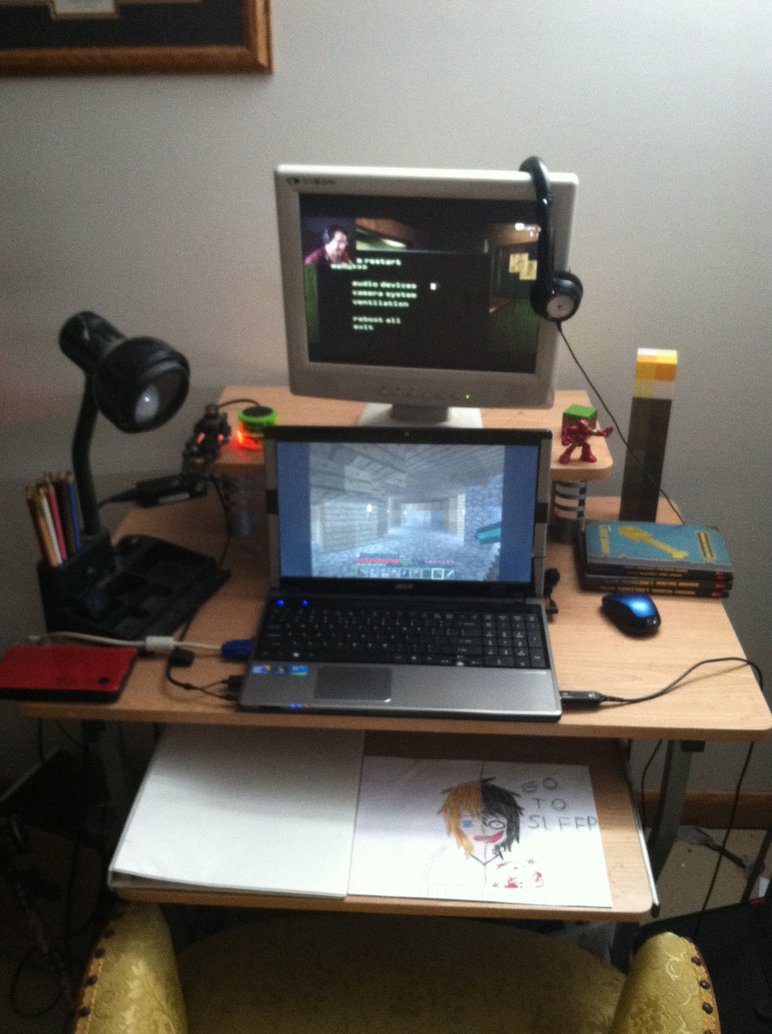 772x1034 My Computer Deskdrawing Desk By Creepypastize