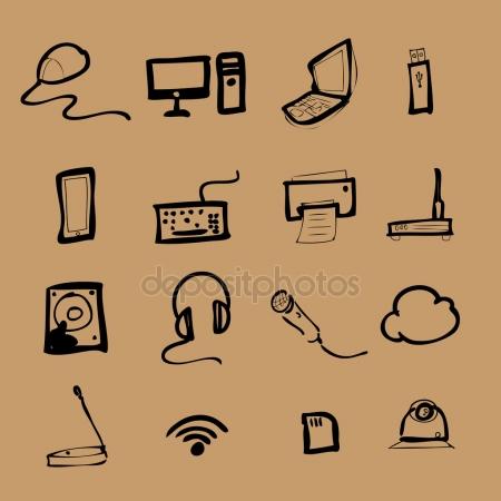 450x450 Computer Hardware Icons Stock Vectors, Royalty Free Computer