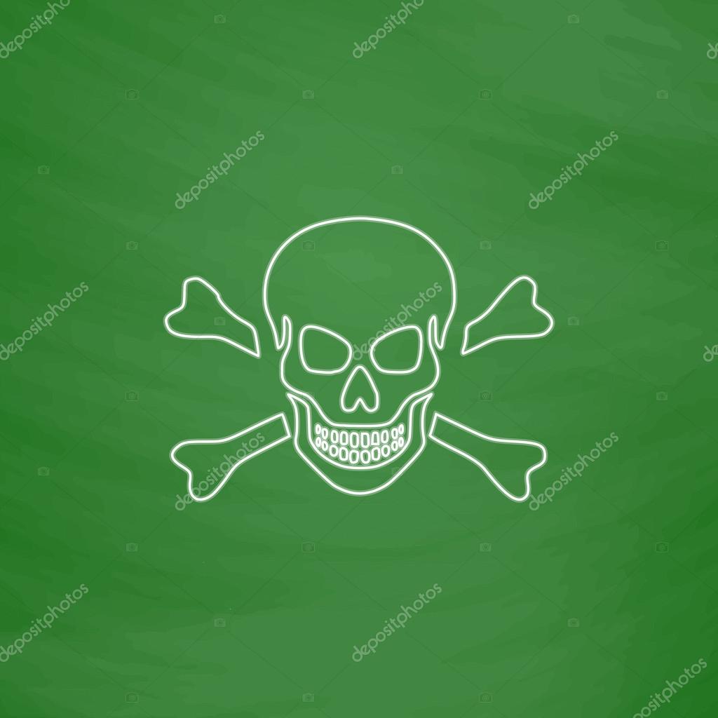 1024x1024 Skull Computer Symbol Stock Vector Burntime555