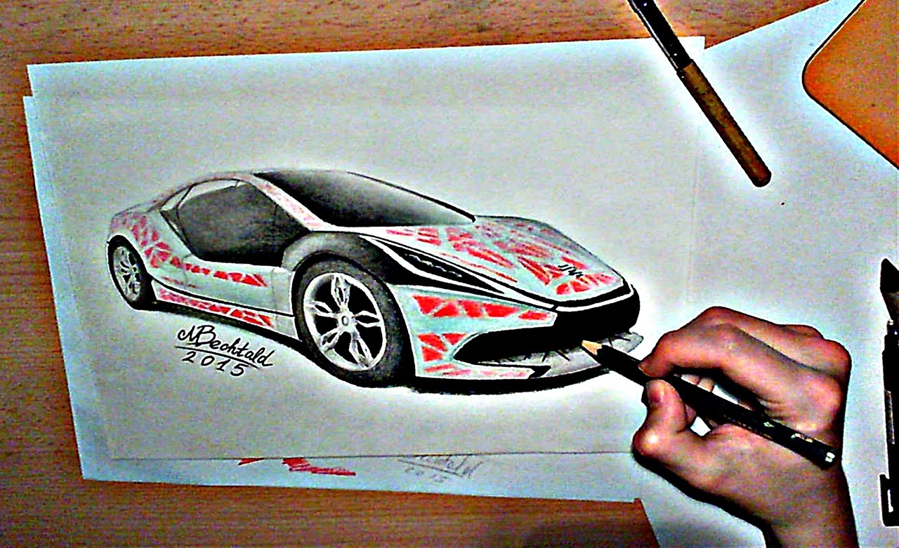 1280x781 How To Draw A Car