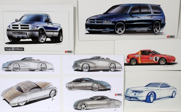 600x371 Pencil Concept Car Drawings, Five
