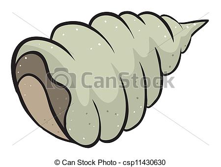 450x340 Illustration Of A Conch Shell On A White Background Vectors