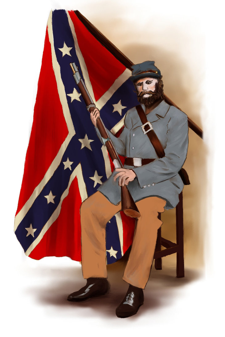 730x1094 Confederate Soldier By Erland007