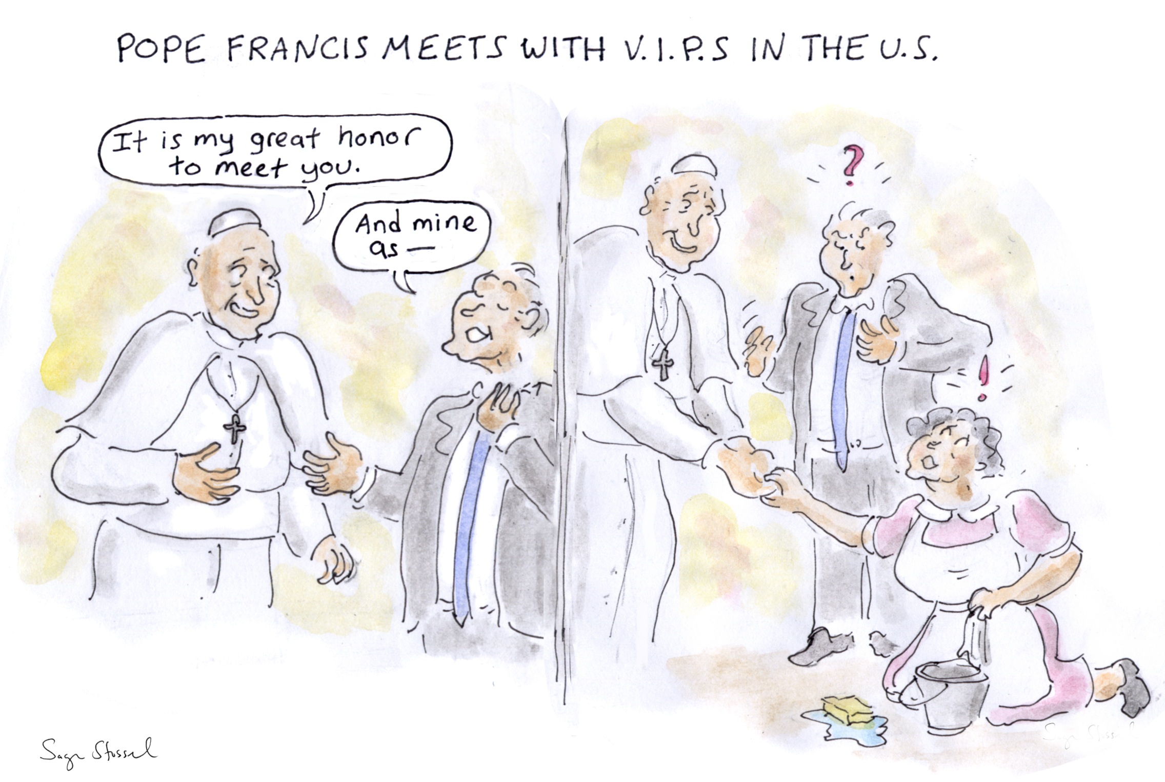 2272x1525 Drawing Board Pope Francis Meets With V.i.p.s