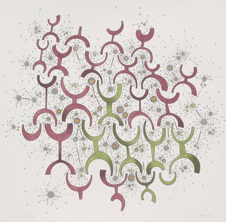 770x759 Saatchi Art Constellations Drawing By Federico Cortese