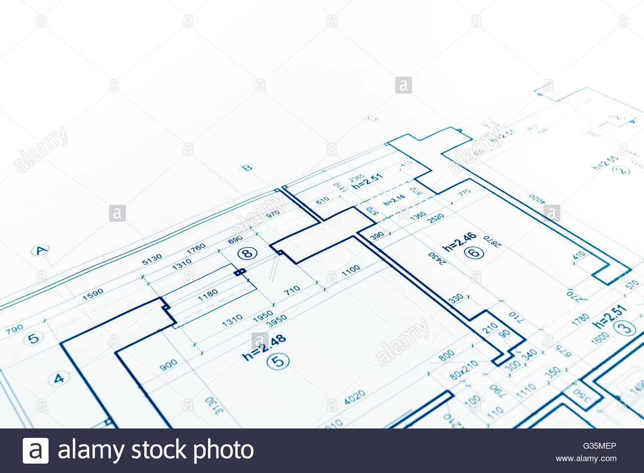 1300x956 Blueprint Floor Plan, Technical Drawing, Construction Background