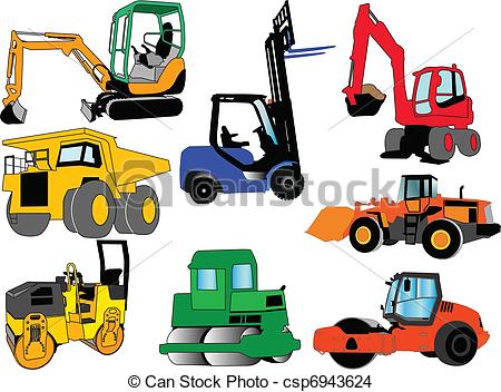 450x352 Illustration Of Collection Of Construction Machines