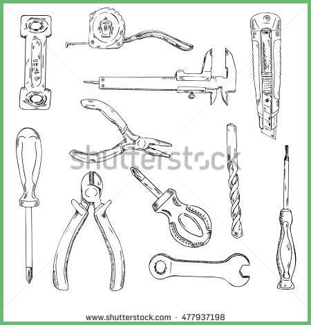 Construction Tools Drawing at GetDrawings | Free download