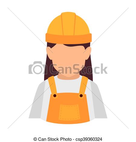 450x470 Builder Construction Worker Women. Builder Construction Vector