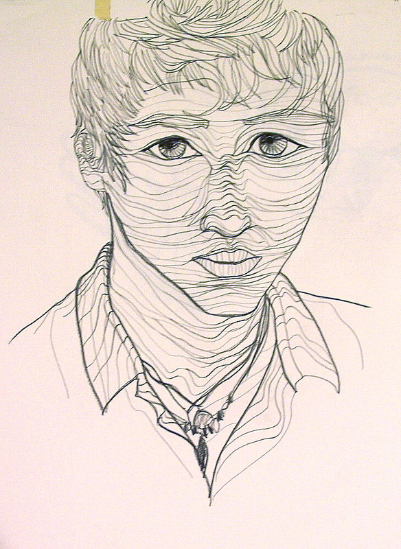 584x800 Line Drawing