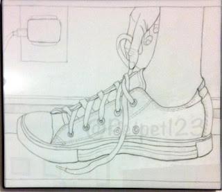 320x277 Contour Shoe Drawing For Drawing 1 Class. Just Love Converse