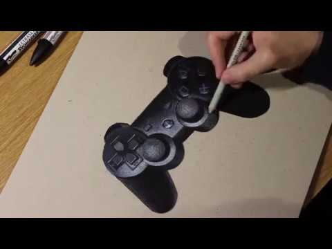 480x360 Playstation 3 Controller Drawing