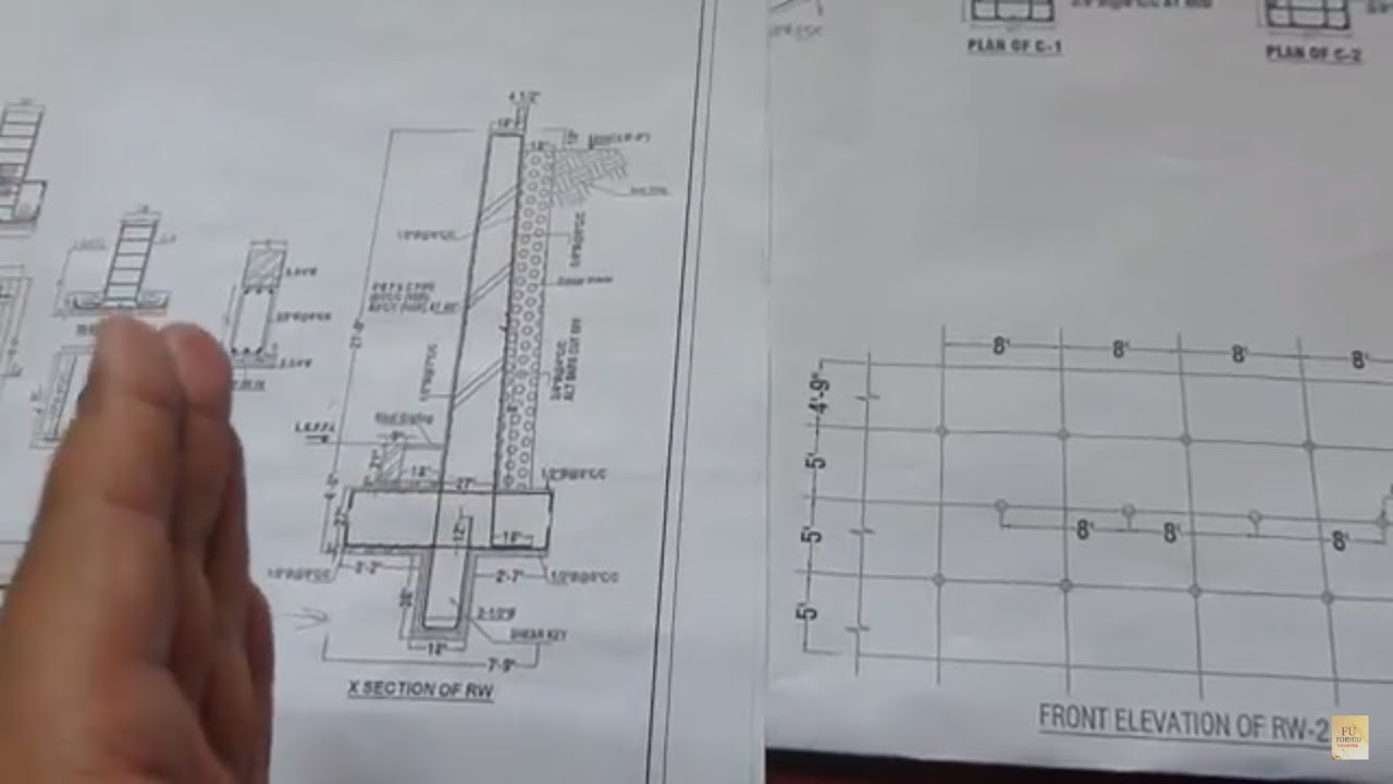 1280x720 How To Read Retaining Wall Construction Drawing