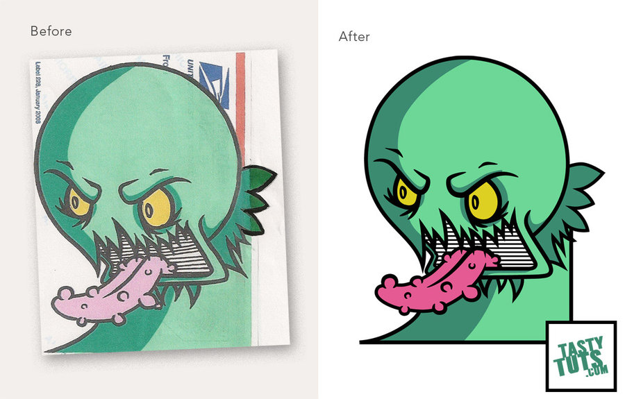 900x575 Convert A Drawing Into Vector Artwork By Tastytuts