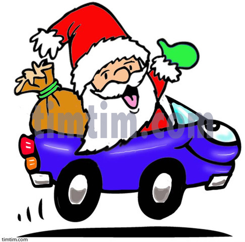486x480 Free Drawing Of A Santa Car From The Category Christmas