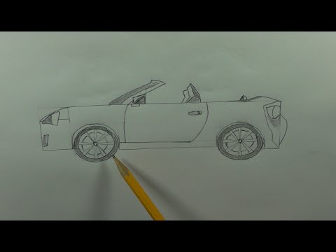 480x360 How To Draw A Convertible Sports Car