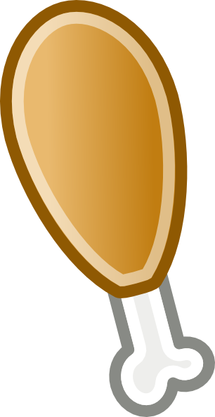 306x594 Chicken Leg Clip Art