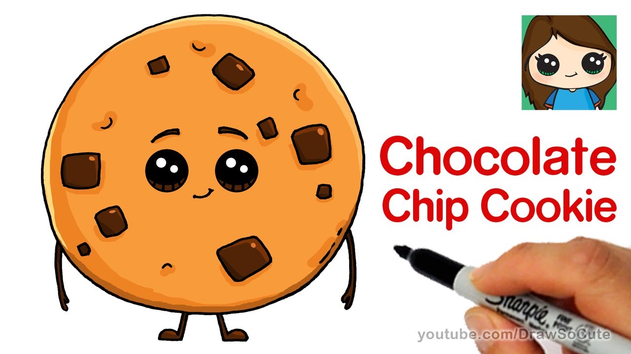 1280x720 How To Draw A Chocolate Chip Cookie The Emoji Movie