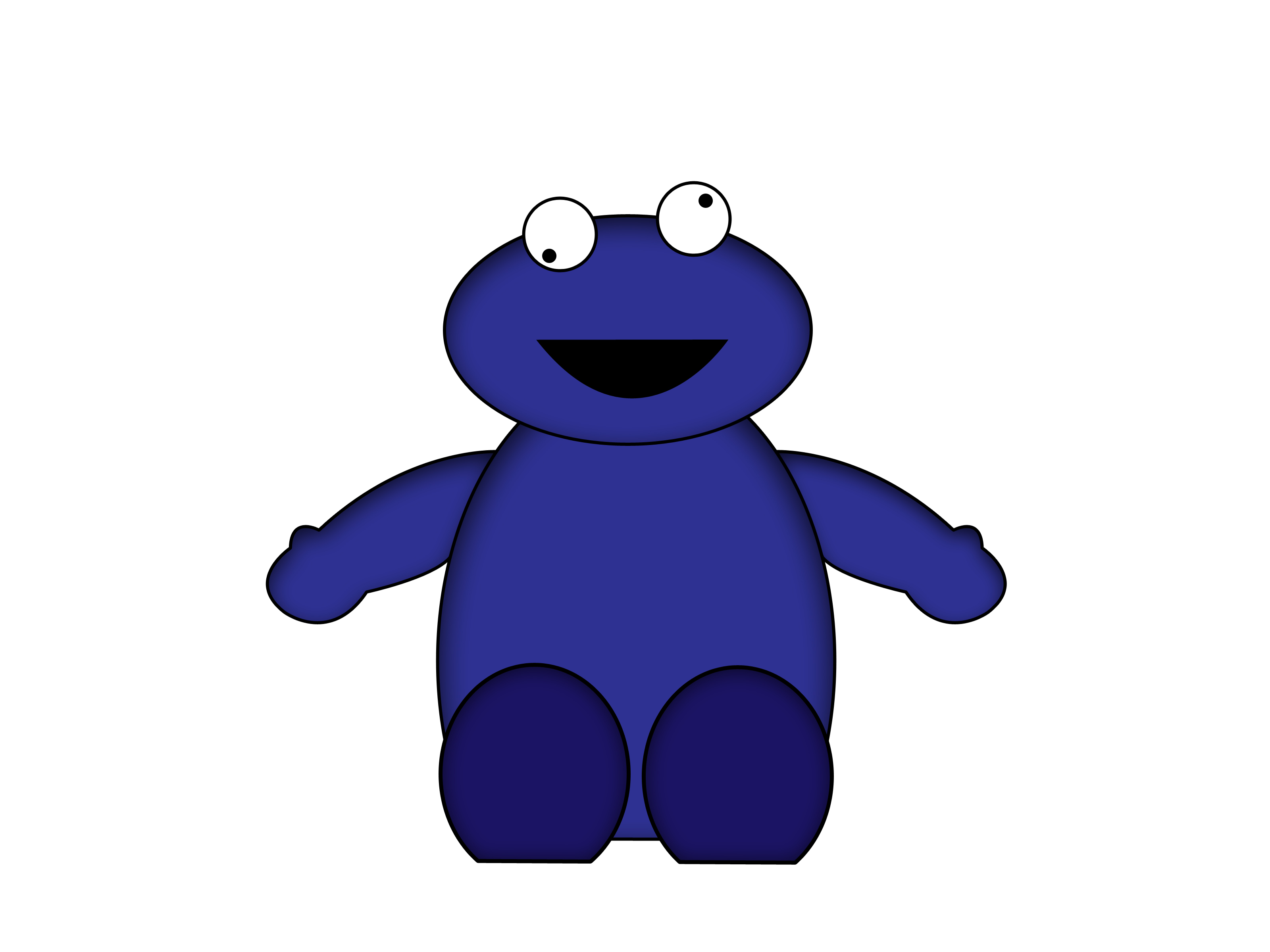 3200x2400 How To Draw The Cookie Monster 6 Steps (With Pictures)