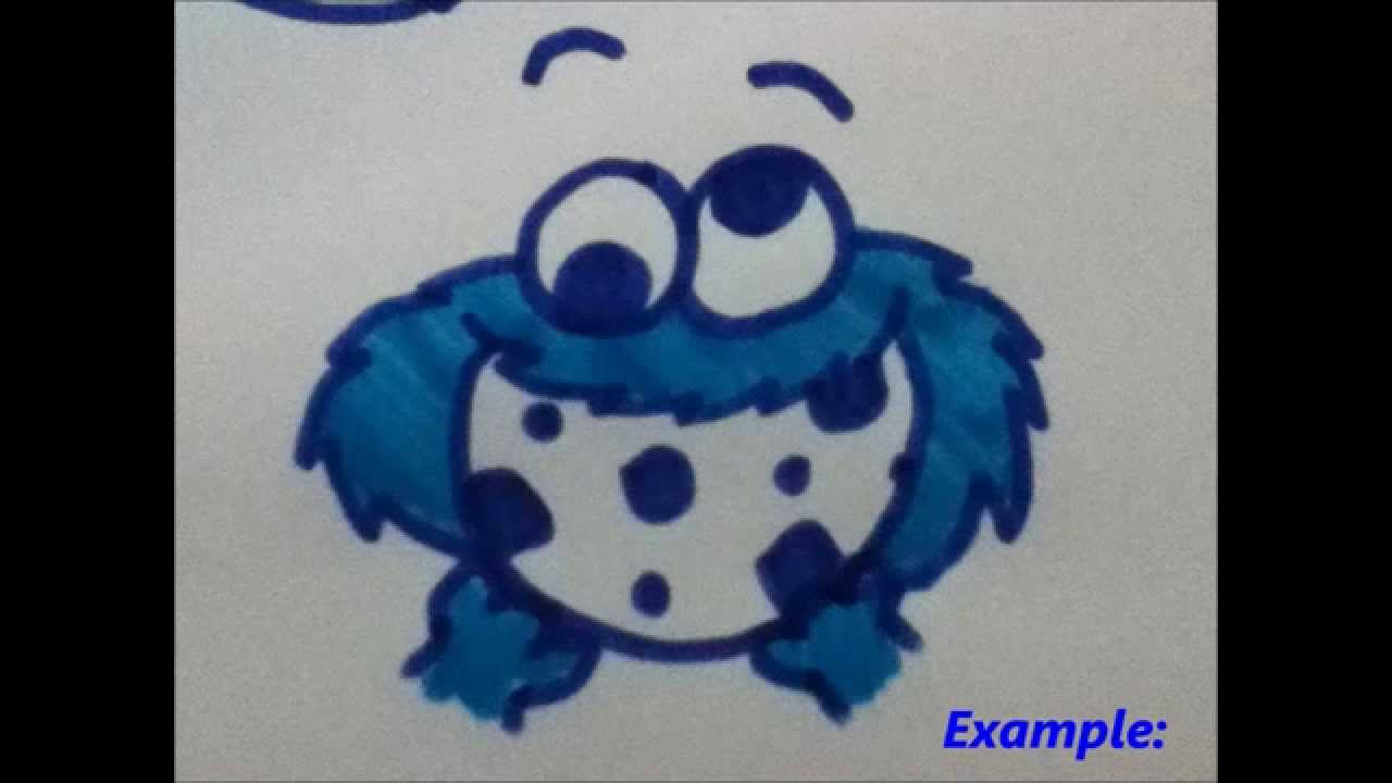 1280x720 Ways To Draw Cookie Monster!