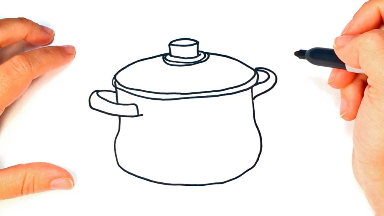 1280x720 How To Draw A Pot Cooking Pot Easy Draw Tutorial