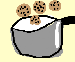 300x250 I Dunk My Cookies In My Cooking Pot Of Milk (Drawing By Jelliestarz)