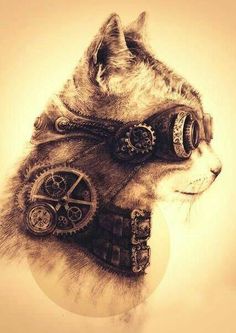236x333 Steampunk Kitty