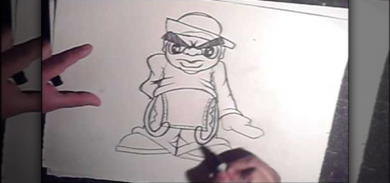 1280x600 How To Draw A Graffiti Style Hip Hop Cartoon Character Graffiti