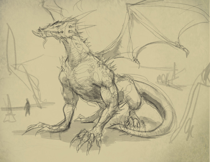 712x550 How To Draw A Dragon