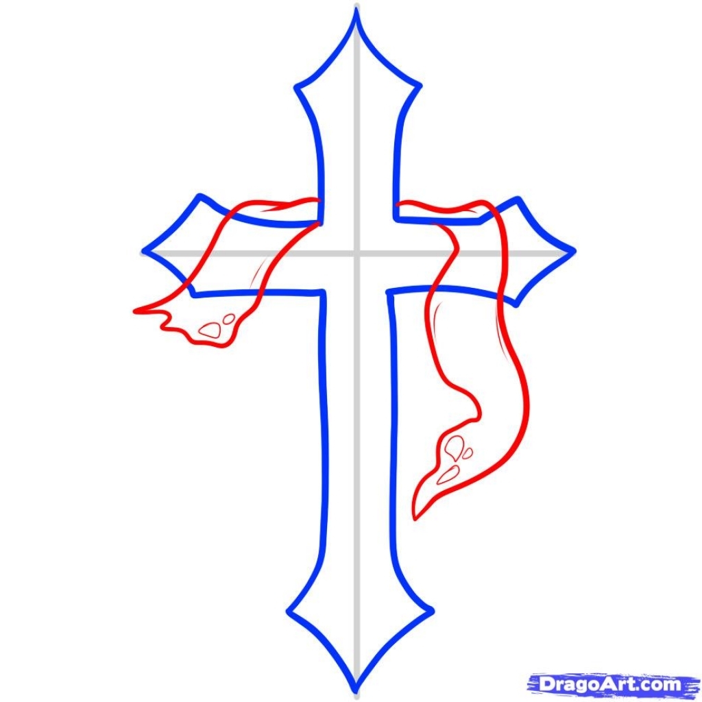 Cool Drawing Of Crosses at GetDrawings | Free download