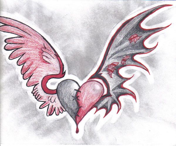 600x498 Cool Tattoo Designs To Draw Tattoo Heart Design 25 Top Heart