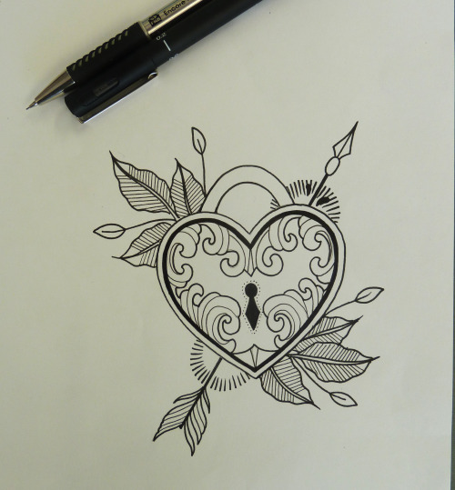 500x539 Cool Heart Drawings