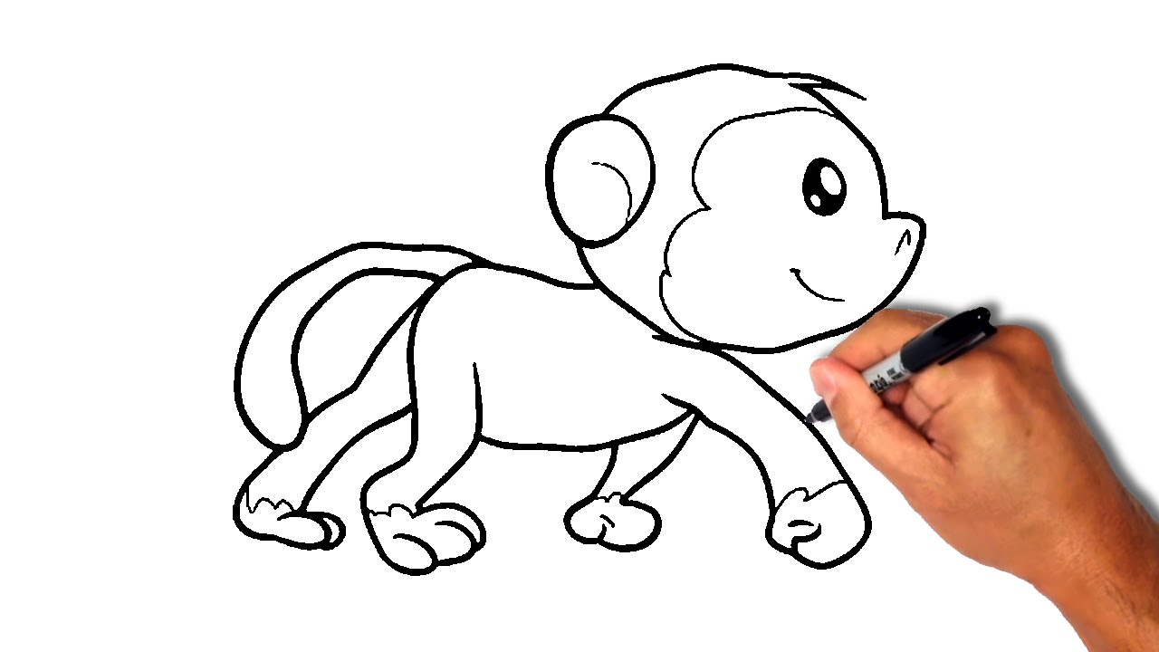 Cool Monkey Drawing at GetDrawings | Free download