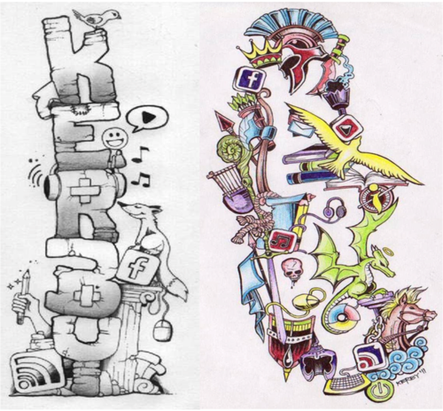 500x464 1. Think Of What Your Name Will Look Like When Drawn. Drawing Name