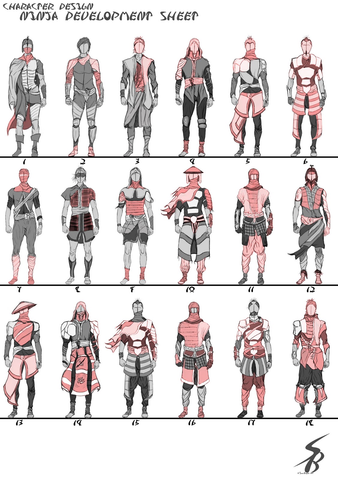 1128x1600 Ninja Concepts Cool Ninja Graphics Characters